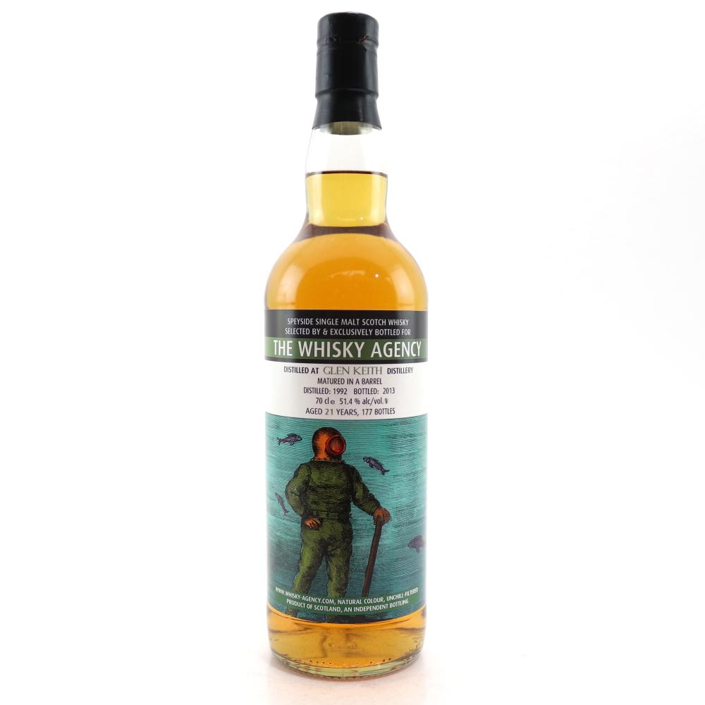 Glen Keith 1992 Whisky Agency 21 Year Old