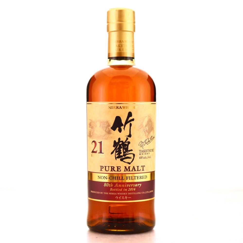 Taketsuru 21 Year Old Pure Malt Non-Chill Filtered 2014 / 80th Anniversary