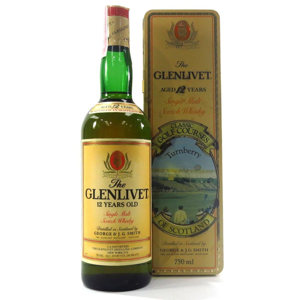 Glenlivet 12 Year Old Classic Golf Courses Turnberry 1980s / US Import
