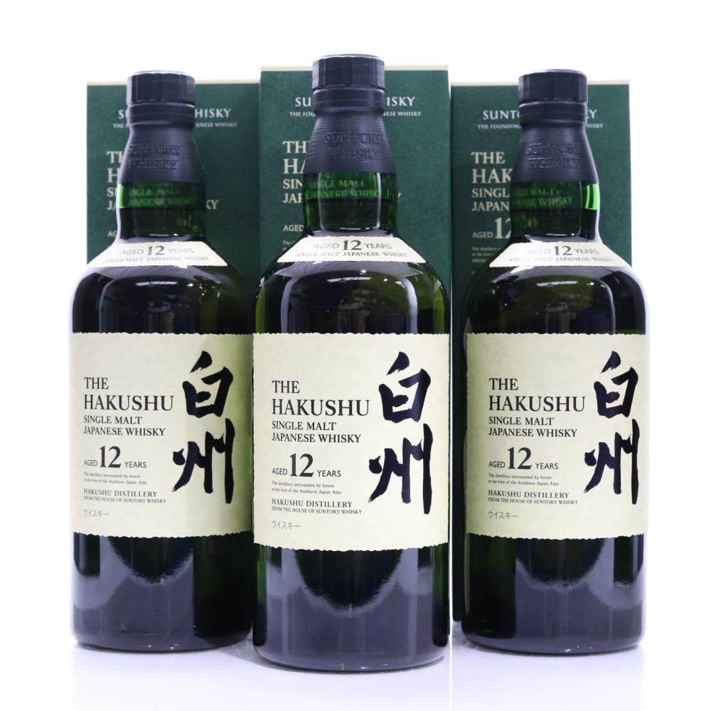 Hakushu 12 Year Old 3 x 70cl / 2018 Bottling