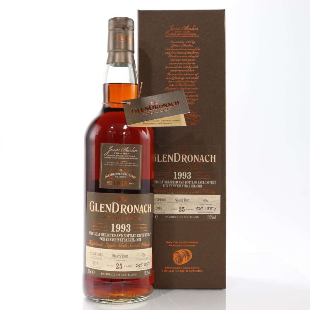 Glendronach 1993 Single Cask 25 Year Old #658 / The Whisky Barrel 