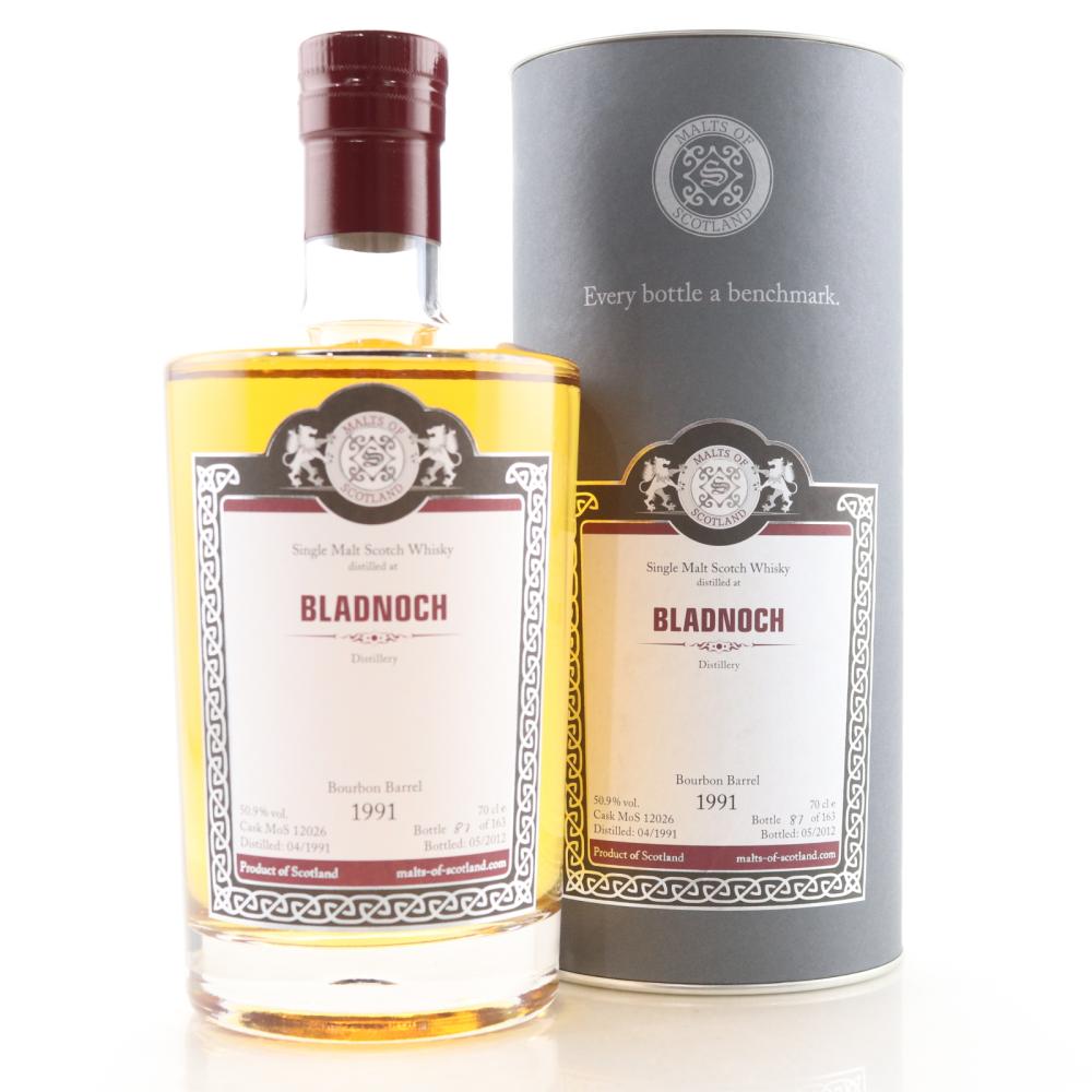 Bladnoch 1991 Malts of Scotland Bourbon Barrel