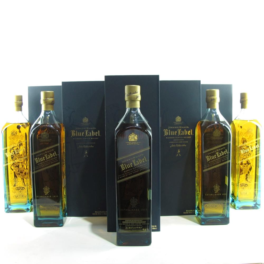 Johnnie Walker Blue Label Gods of Wealth Collection 5 x 1 Litre
