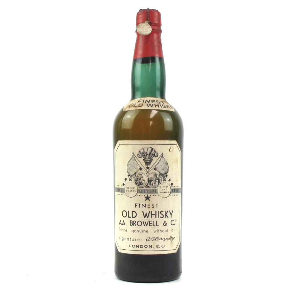 AA Browell and Co Finest Old Whisky 1930s