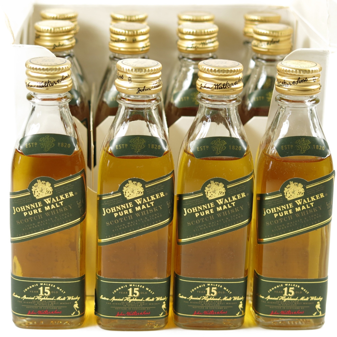 Johnnie Walker Green Label 15 Year Old 12 x 5cl