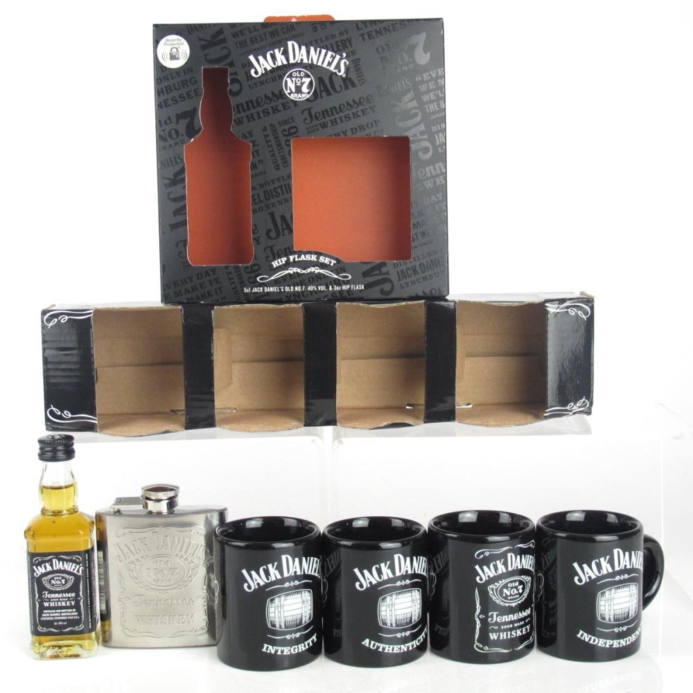 Jack Daniel's Collector Mini Mugs / Includes Hip Flask Set