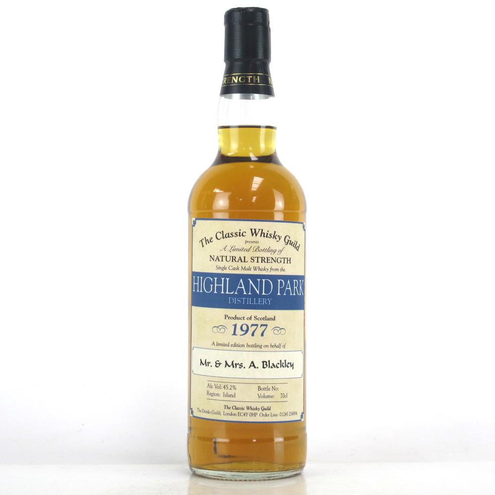 Highland Park 1977 Drinks Guild Private Bottling