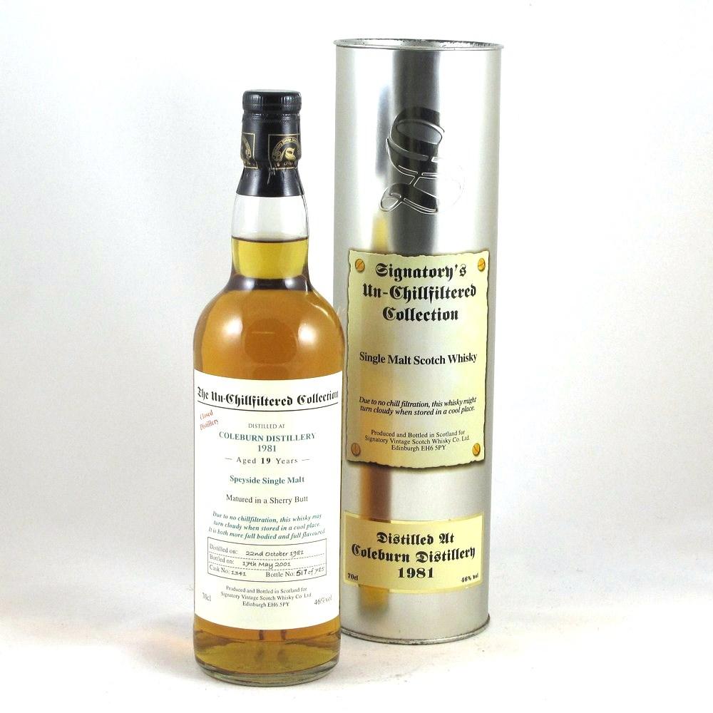Coleburn 1981 19 Year Old Signatory Vintage