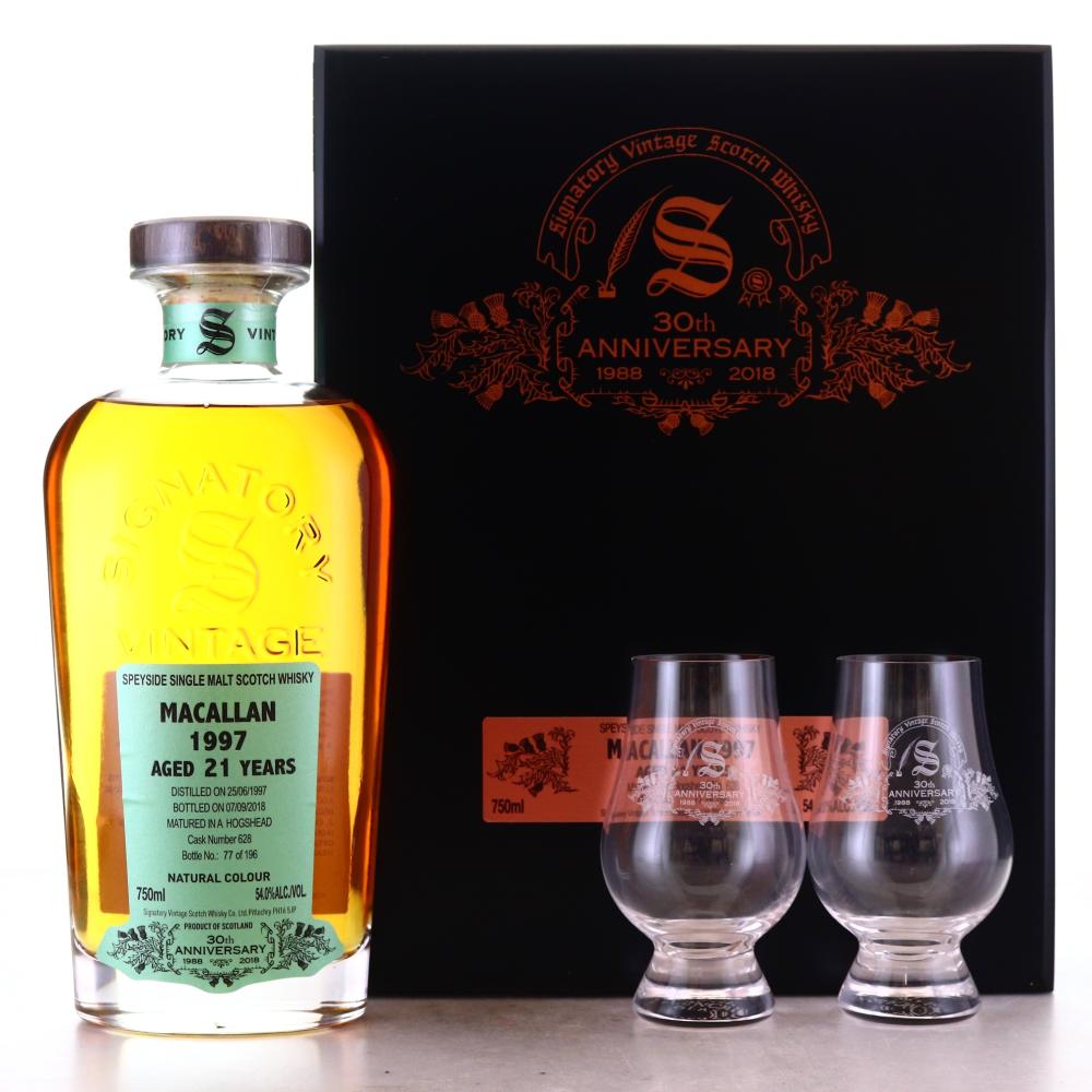 Macallan 1997 Signatory Vintage 21 Year Old 75cl / US Import - 30th Anniversary
