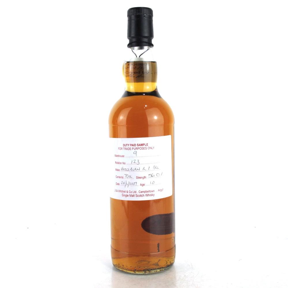 Hazelburn 2007 Duty Paid Sample 10 Year Old / Refill Port Barrel