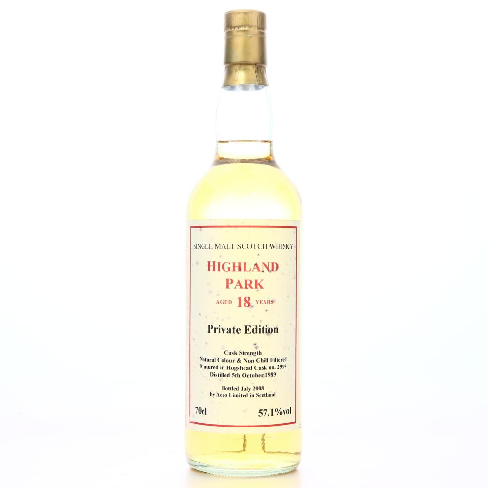 Highland Park 1989 Aceo 18 Year Old Private Edition
