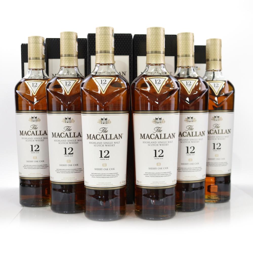 Macallan 12 Year Old Sherry Oak 6 x 70cl / Case