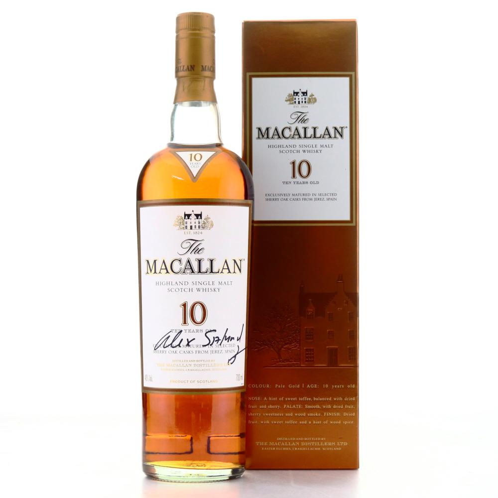 Macallan 10 Year Old / Signed by Alex Salmond