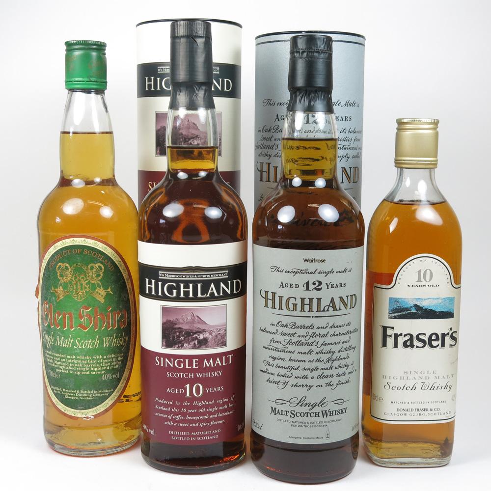 Miscellaneous Highland Single Malts 1x 50cl & 3x 70cl