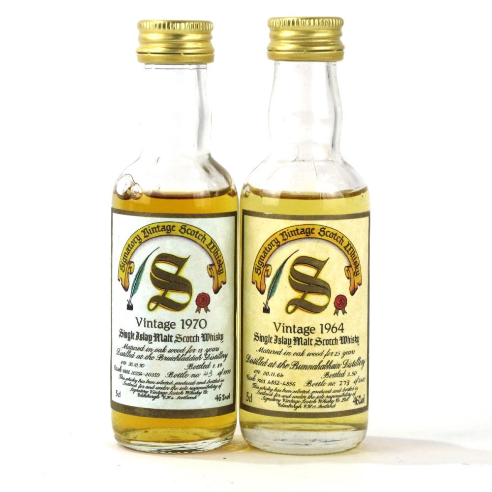 Islay Signatory Vintage Miniatures 2 x 5cl