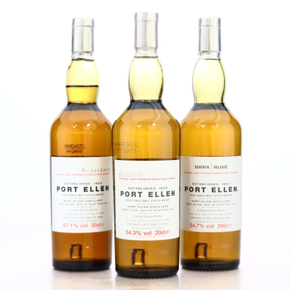 Port Ellen 5th, 6th & 7th Release 3 x 20cl