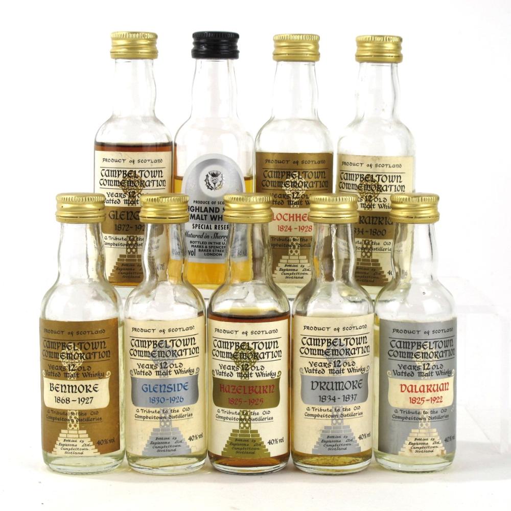 Campbeltown Commemoration Miniatures Collection 9 x 5cl