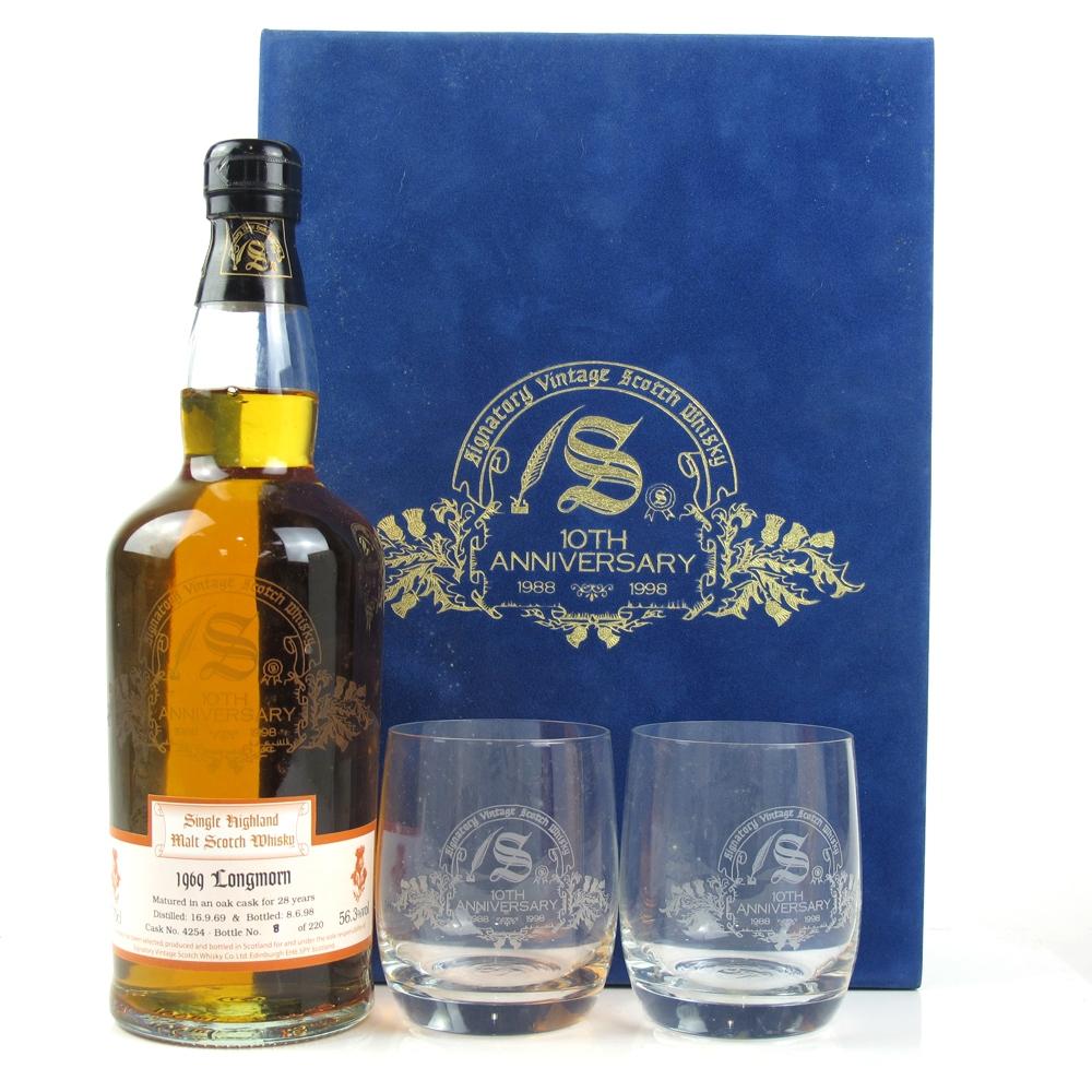 Longmorn 1969 Signatory Vintage 28 Year Old 10th Anniversary Gift Pack 