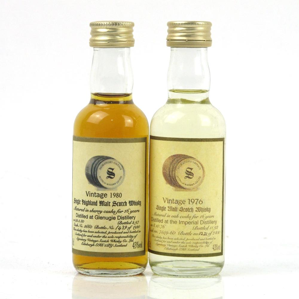 Glenugie 1980 and Imperial 1976 Signatory Vintage 5cl Miniatures