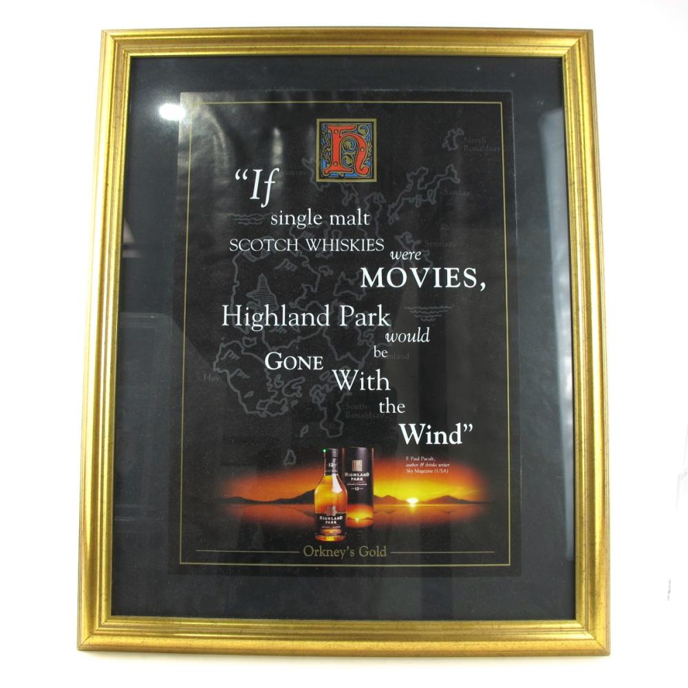 Highand Park 12 Year Old Framed Poster