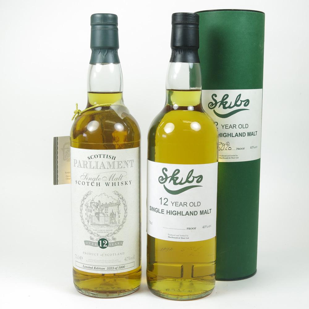 Scottish Parliament 12 Year Old Limited Edition and Skibo 12 Year Old
