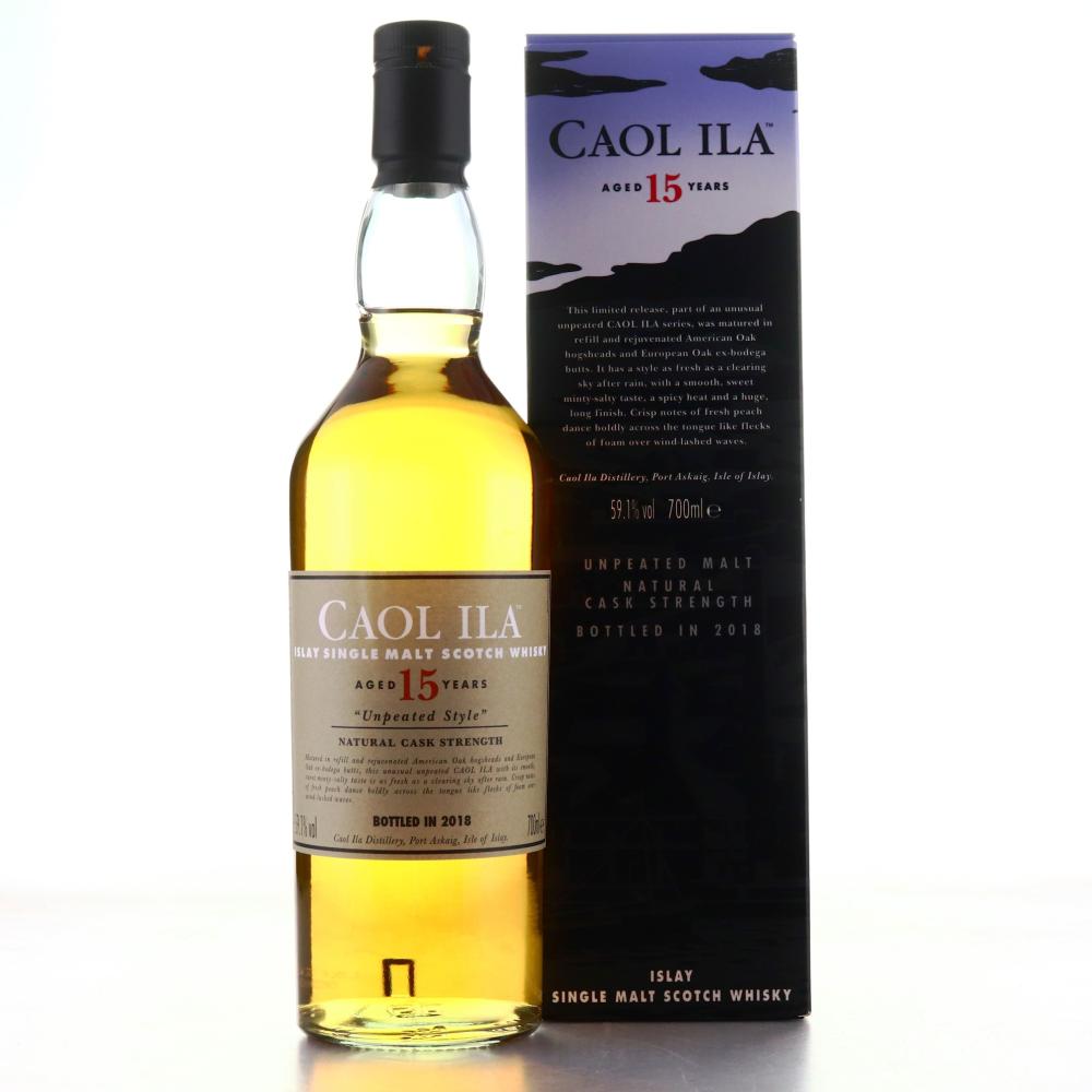 Caol Ila 15 Year Old Unpeated Cask Strength / 2018 Release