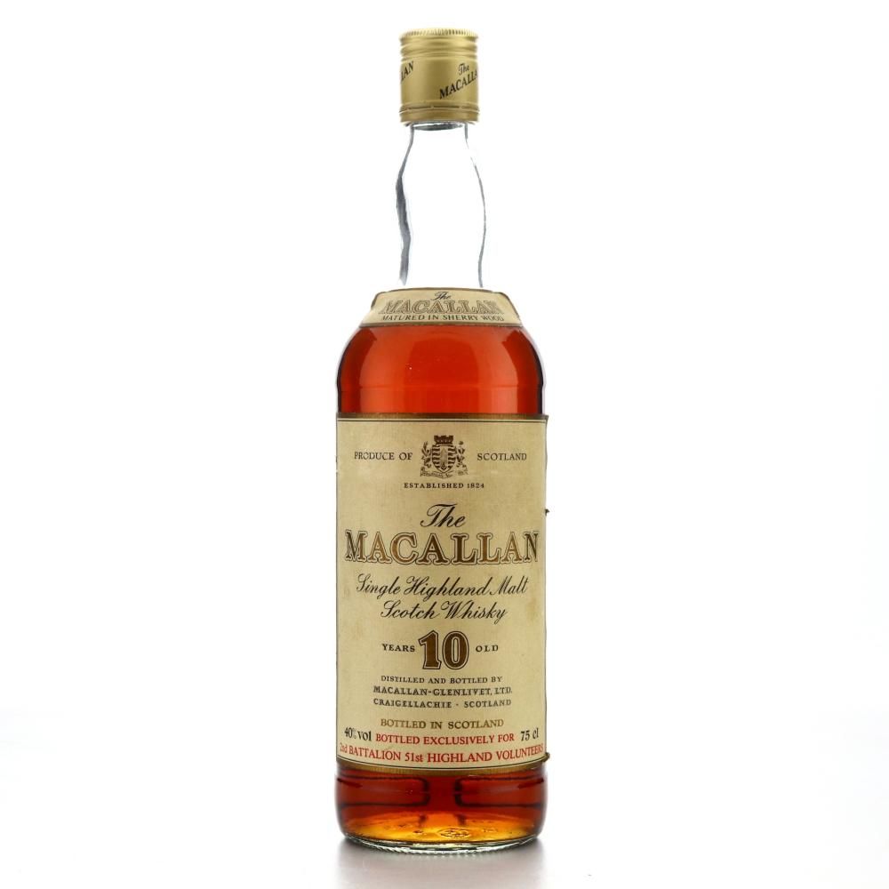 Macallan 10 Year Old 1980s / 2nd Battalion 51st Highland Volunteers