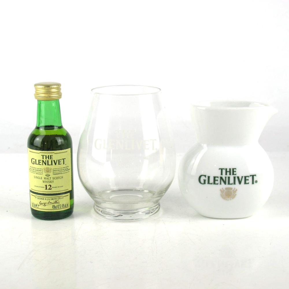 Glenlivet 12 Year Old Miniature 5cl Gift Pack / Including Glass and Jug