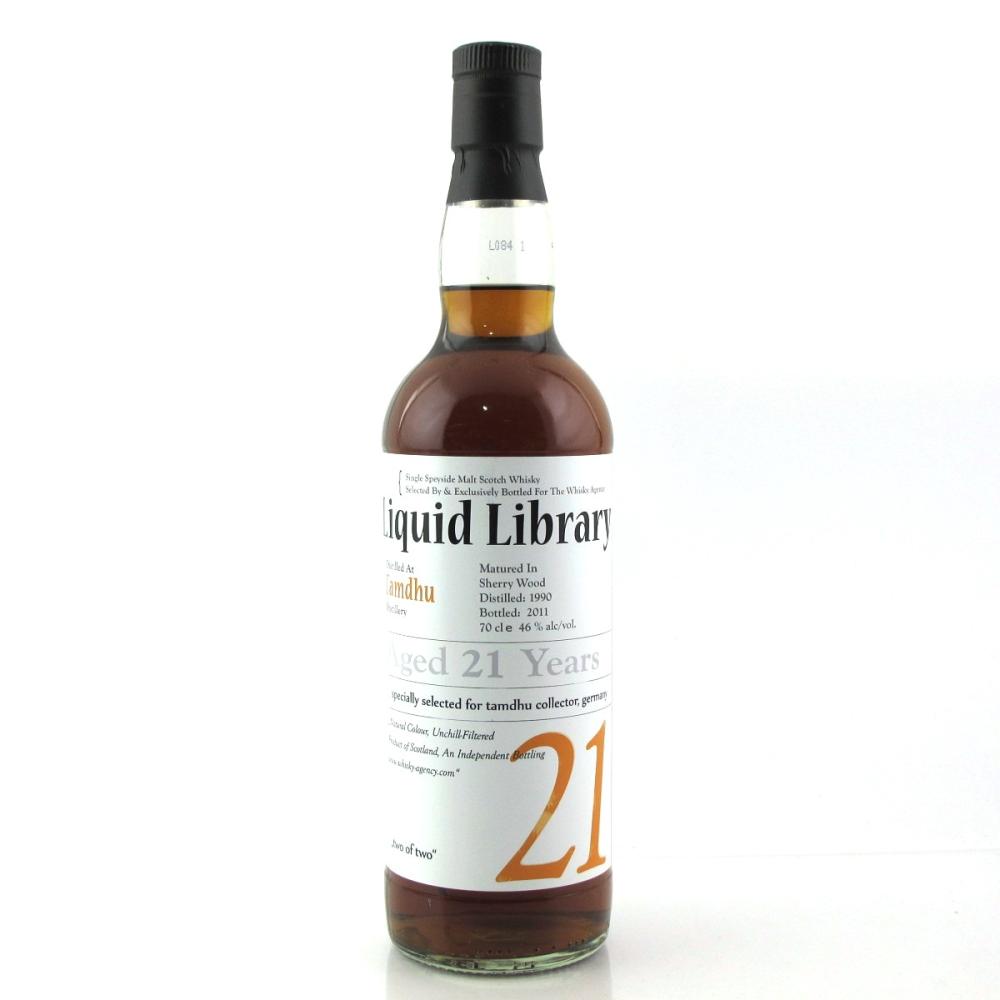 Tamdhu 1990 Whisky Agency 21 Year Old / Liquid Library - One of 2 Bottles