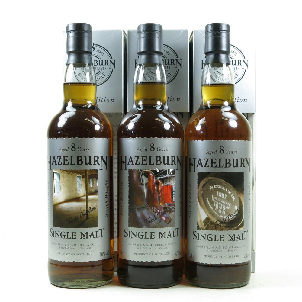 Hazelburn 8 Year Old First Edition Collection (3 x 70cl)