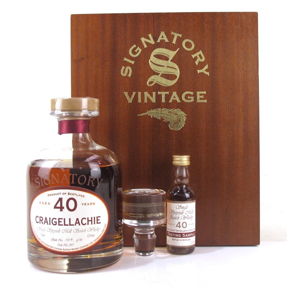 Craigellachie 1962 Signatory Vintage 40 Year Old Decanter / Including 5cl