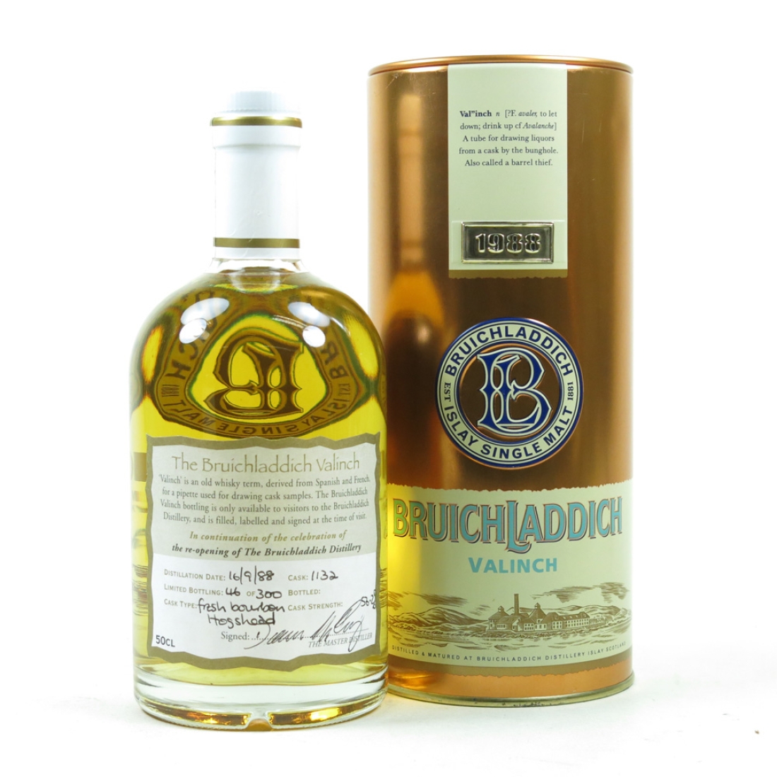 Bruichladdich 1988 Valinch Re-opening of the Bruichladdich Distillery