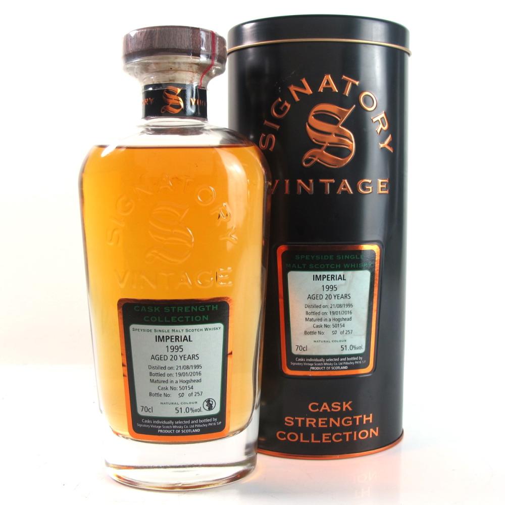 Imperial 1995 Signatory Vintage 20 Year Old Cask Strength / Broken Seal