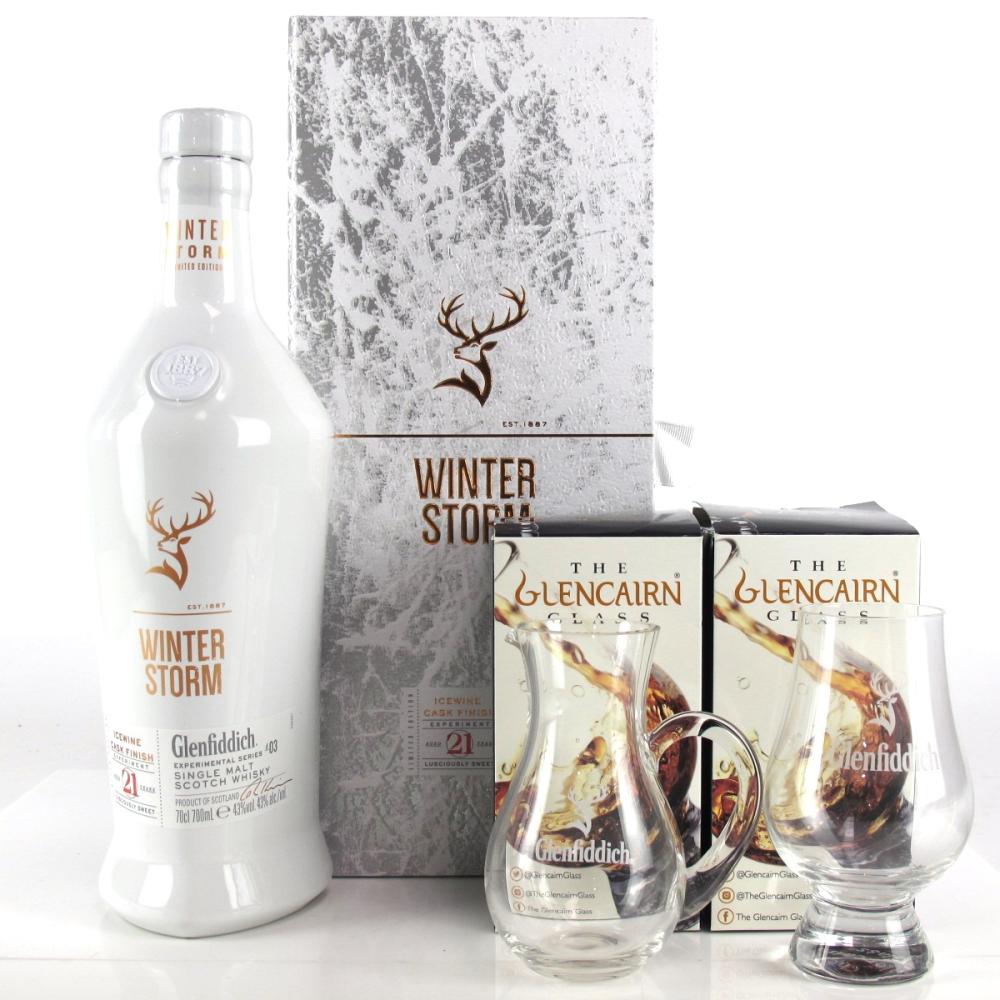 Glenfiddich 21 Year Old Experimental Series #3 Winter Storm / includes Jug & Glass