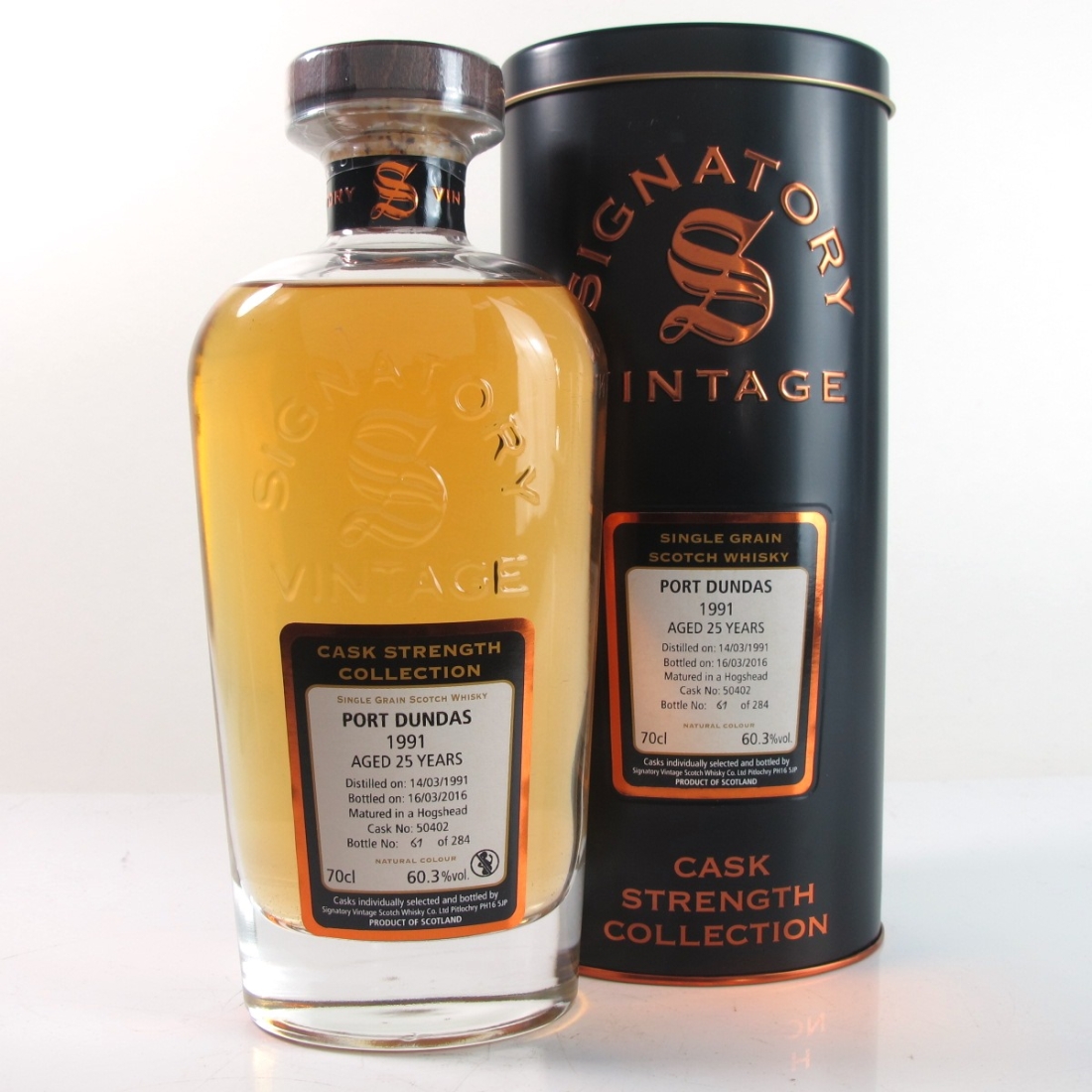 Port Dundas 1991 Signatory Vintage 25 Year Old