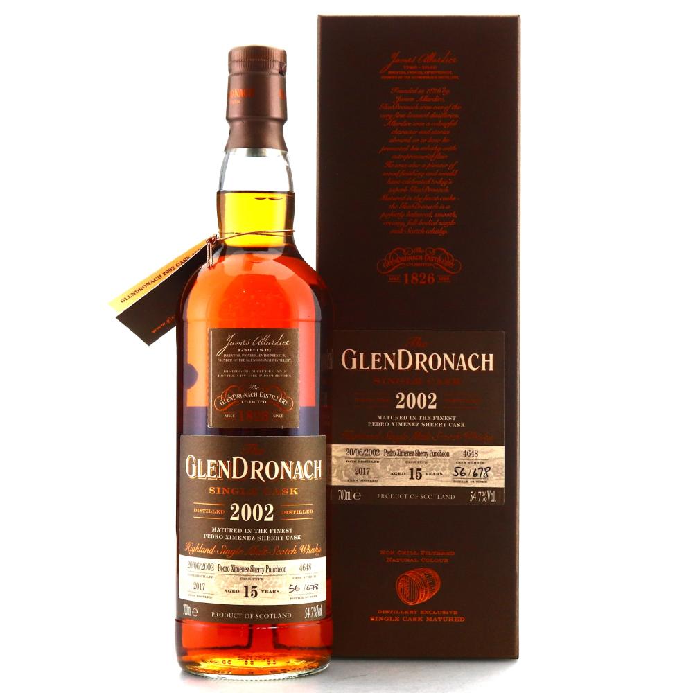 Glendronach 2002 Single PX Cask 15 Year Old #4648