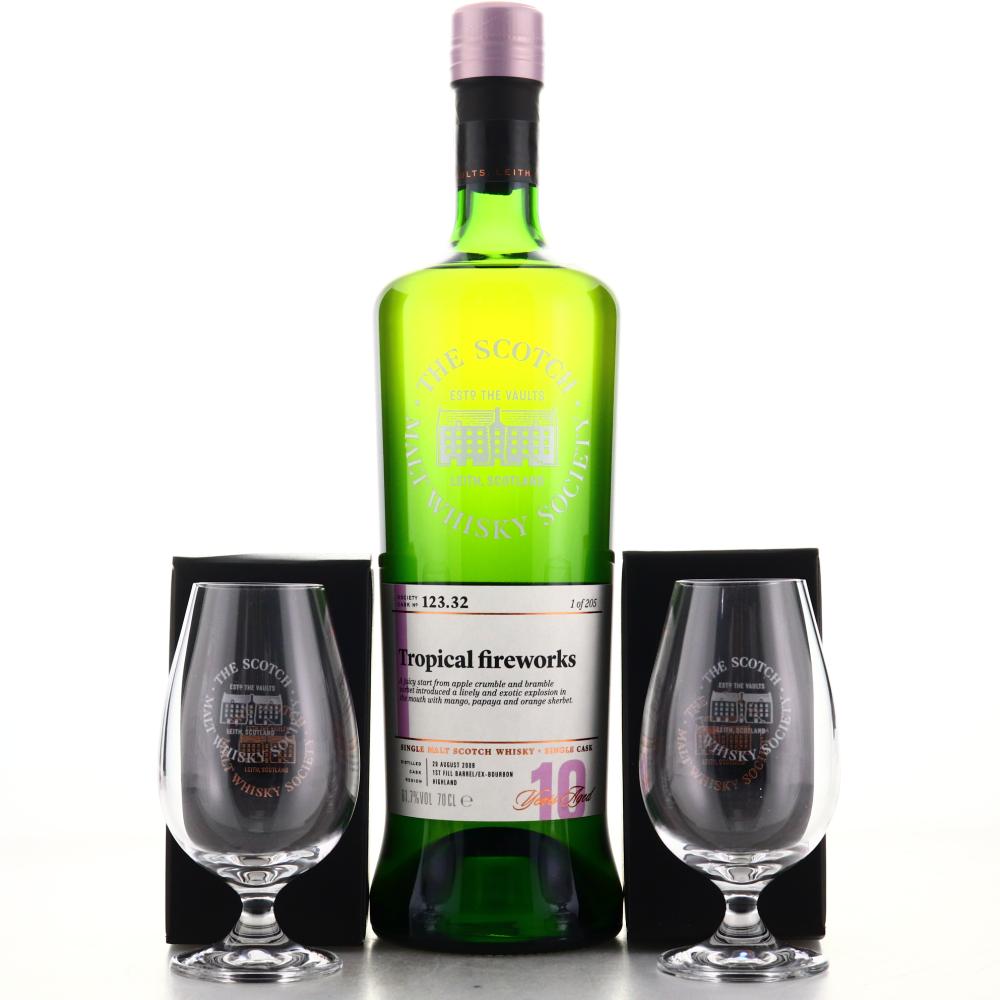 Glengoyne 2008 SMWS 10 Year Old 123.32 / with 2 x Glasses