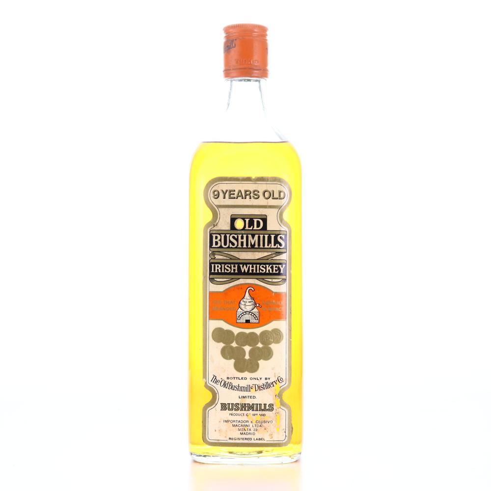 Old Bushmills 9 Year Old Irish Whiskey 1960s / Macarni Import