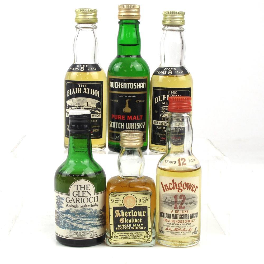 Miscellaneous  Single Malt Miniature 1970s Selection 6 x 5cl