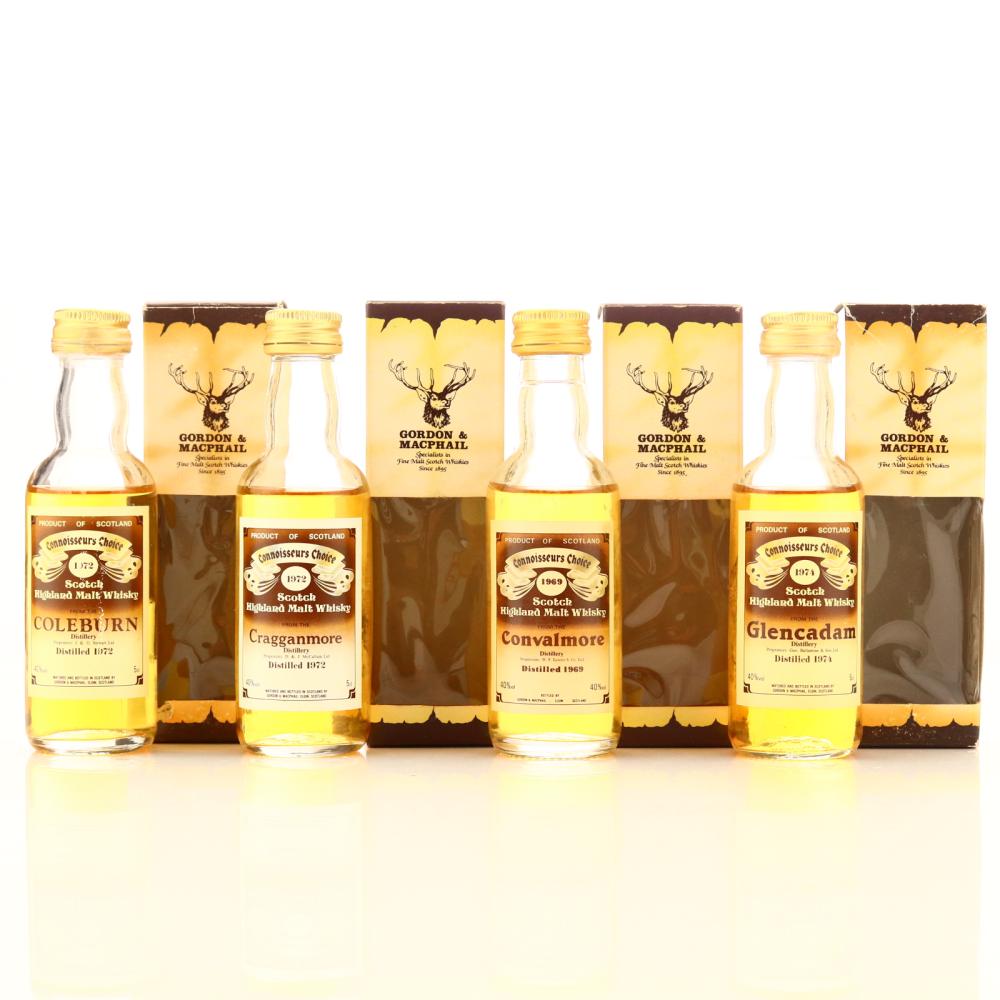 Gordon and MacPhail Miniatures x 4 1980s / includes Coleburn