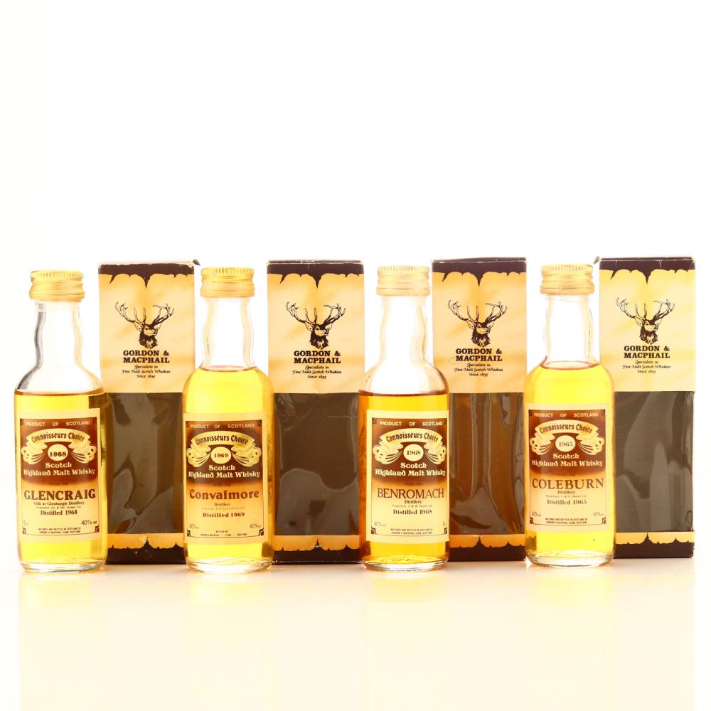 Gordon and MacPhail Miniatures x 4 1980s / includes Glencraig