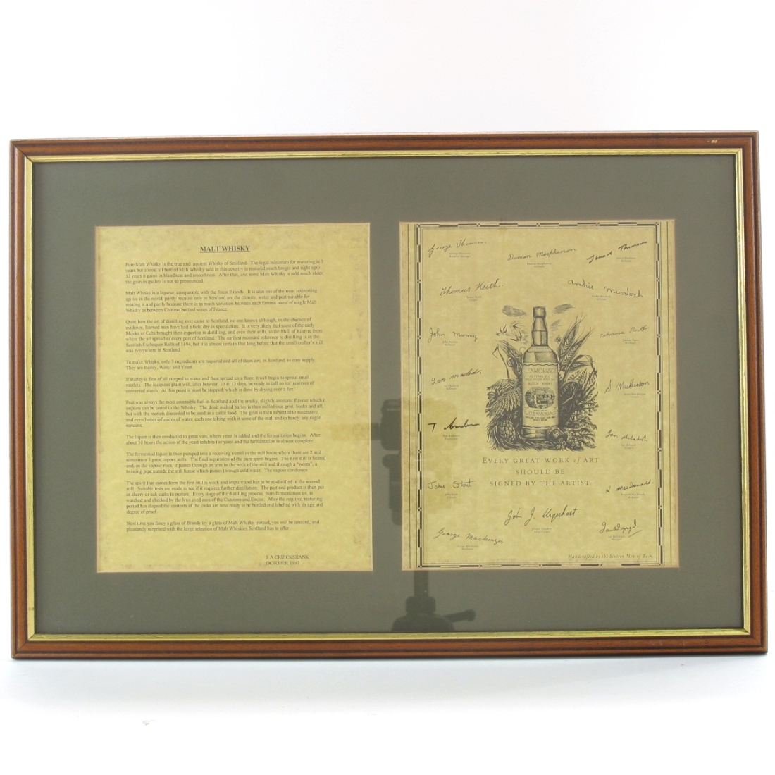 Glenmorangie 'Sixteen Men of Tain' Framed Poster