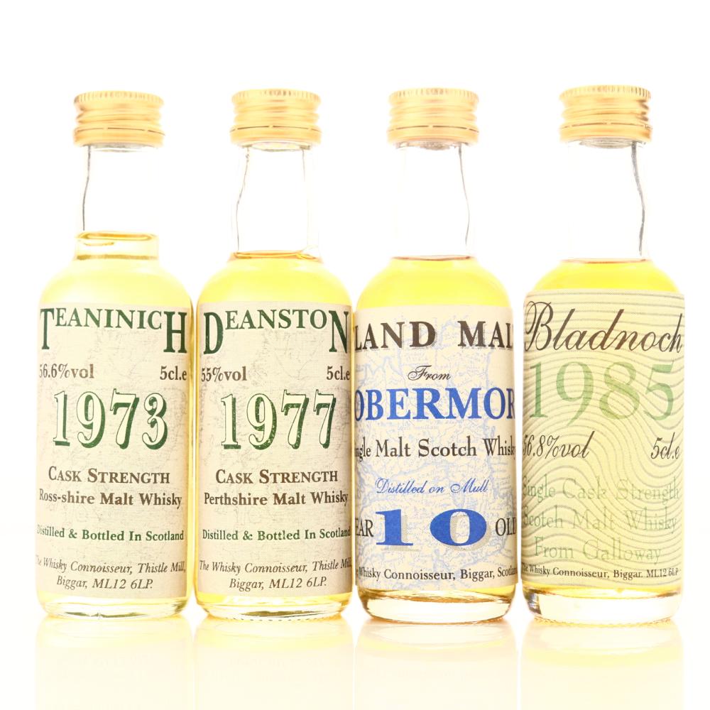 Whisky Connoisseur Miniatures x 4 / includes Bladnoch 1985