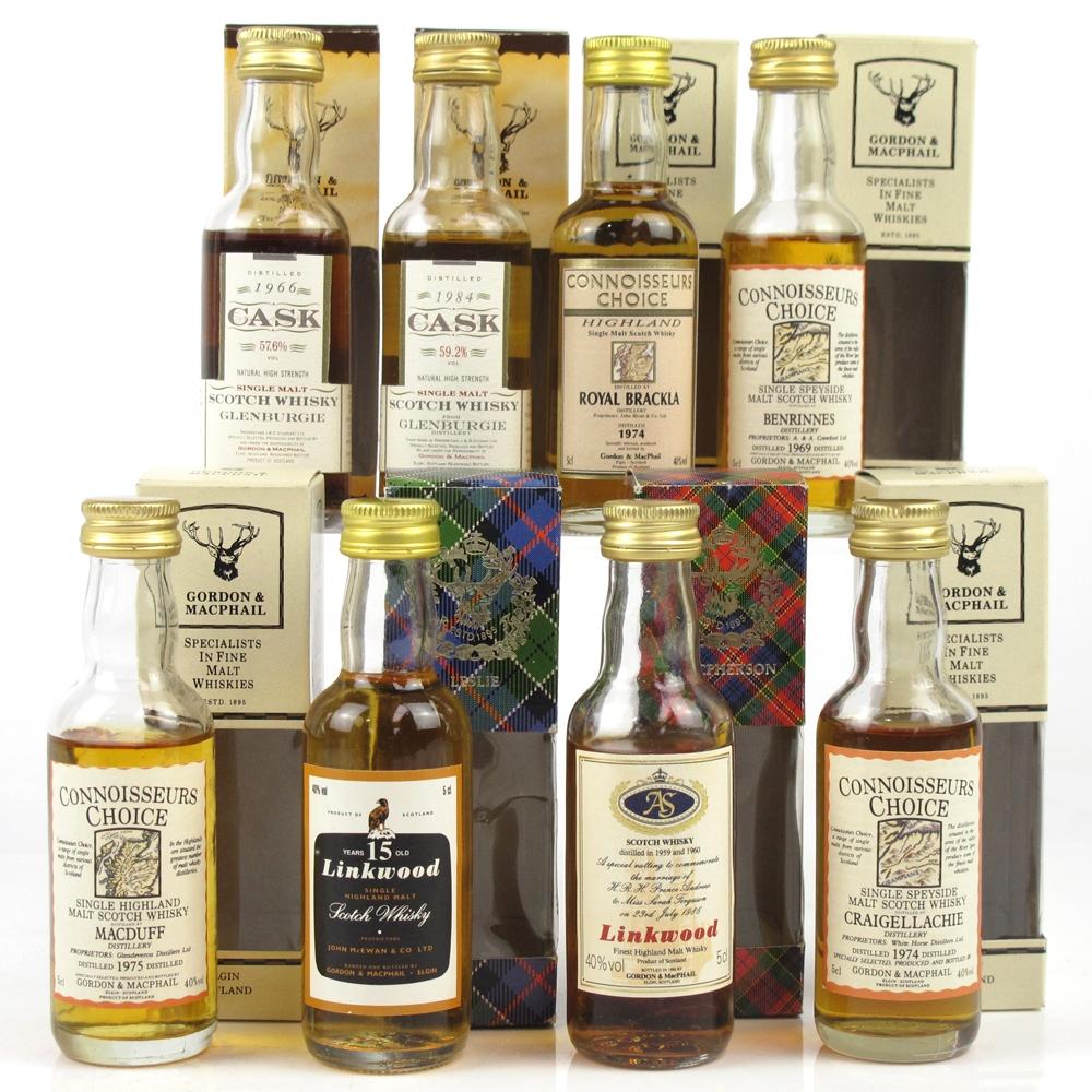 Gordon and MacPhail Highland and Speyside Miniature Selection 8 x 5cl