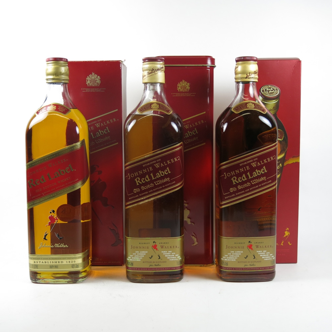 Johnnie Walker Red Label 1 Litre x 3