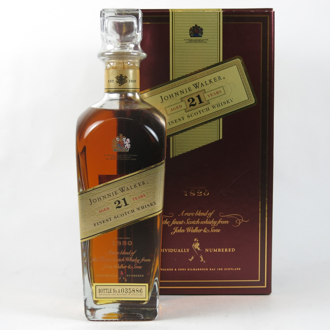 Johnnie Walker 21 Year Old (Red and Gold Box)
