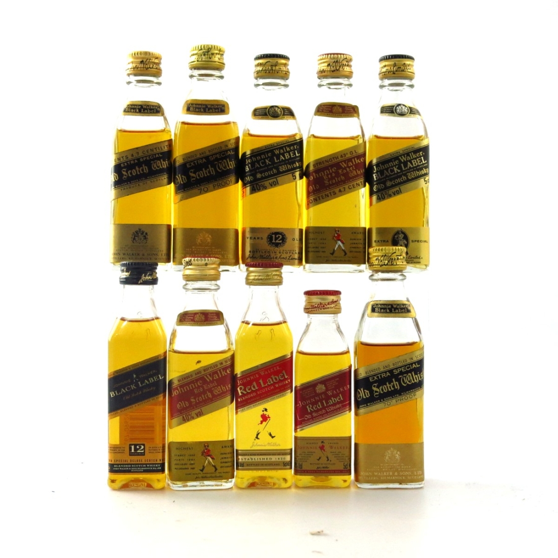 Johnnie Walker Miniature Selection 10 x 5cl