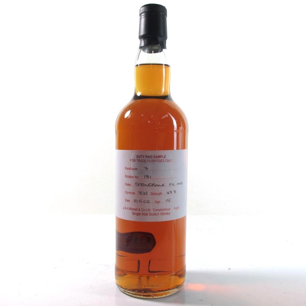 Springbank 2002 Duty Paid Sample 15 Year Old