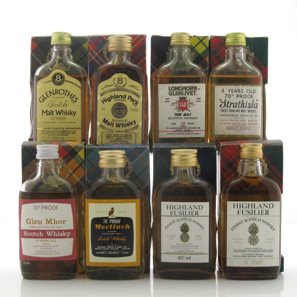 Gordon & MacPhail 1970s Miniatures 8 x 5cl / Includes Highland Park 8 Year Old