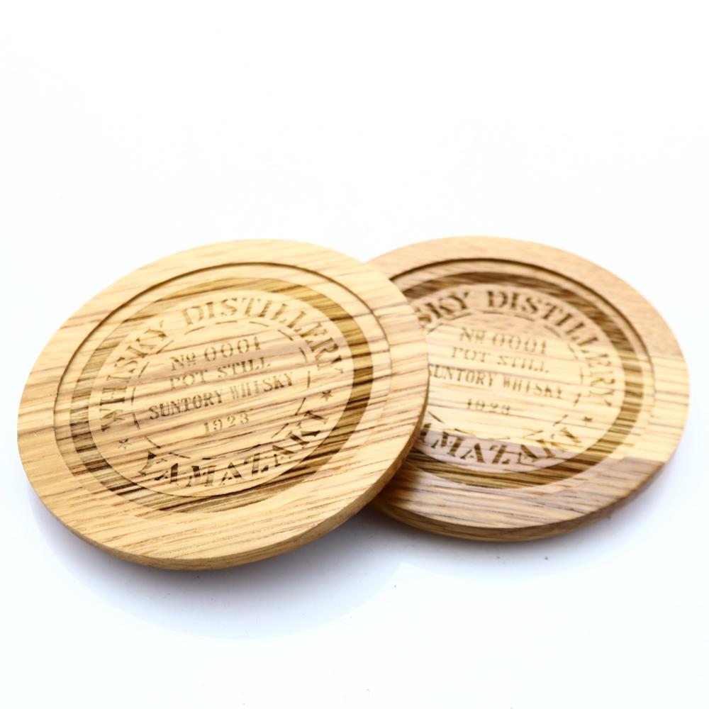 Yamazaki Wooden Coasters x 2